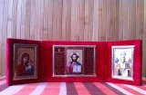 64 Складень Триптих "Спаситель, Богородица, св. Николай"