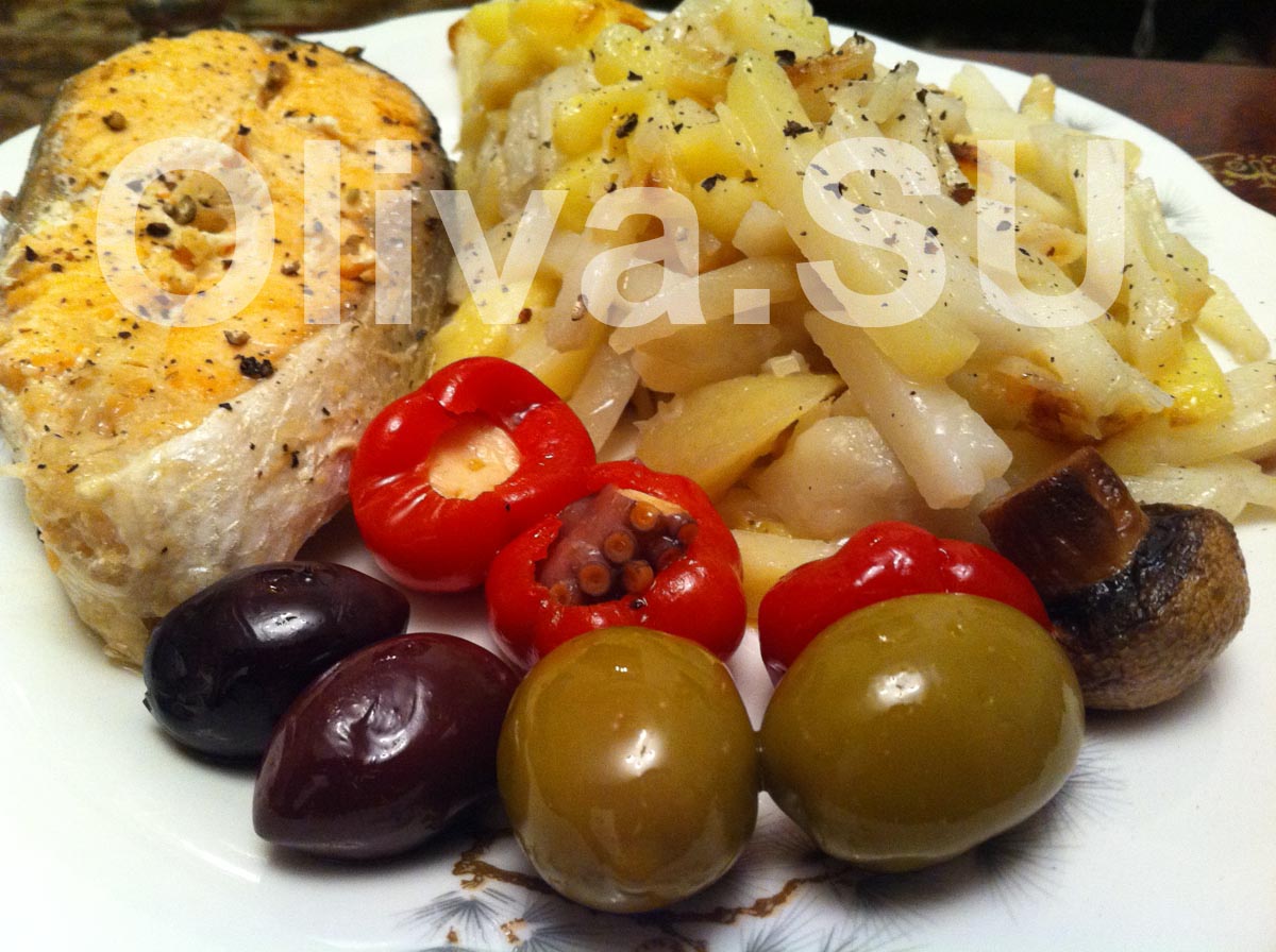 оливки с перцем