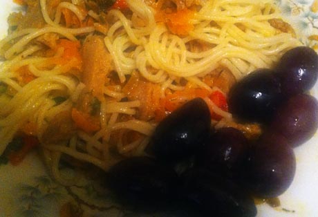постные продукты с оливками