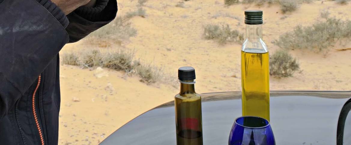 Дегустация в походных условиях образцов оливкового масла