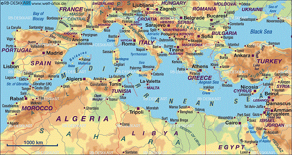 карта традиционных регионов оливкового масла